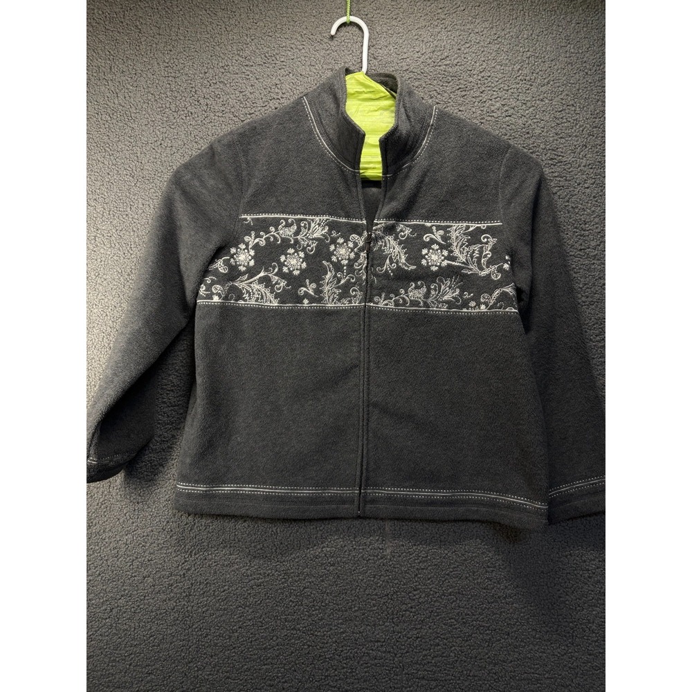 Croft & Barrow Full Zip Jacket Mens XL  Fleece‎ Mock Neck Comfort Soft